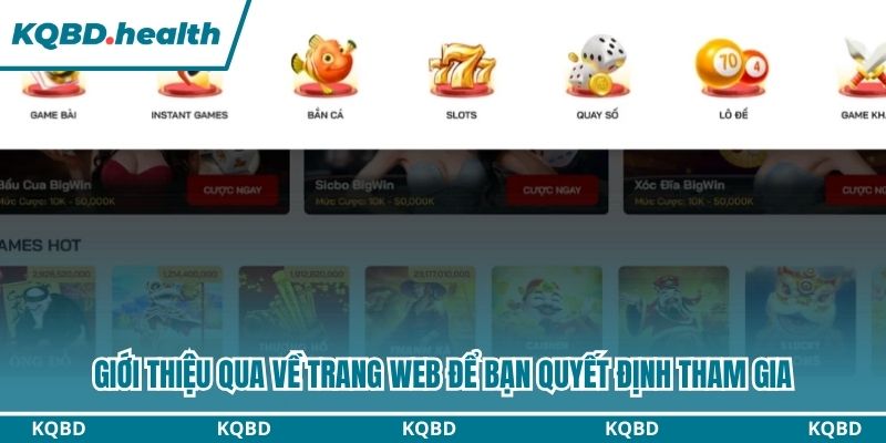 Giới thiệu qua về trang web để bạn quyết định tham gia